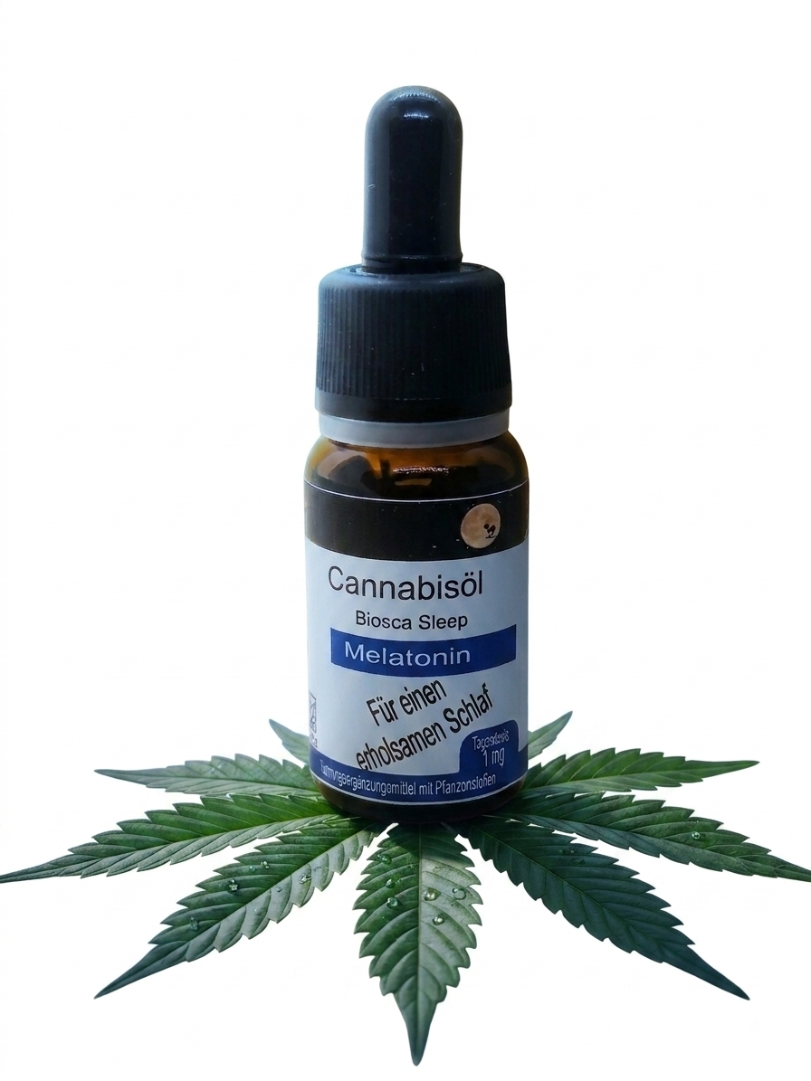 „Biosca Sleep“ Schlaftropfen Melatonin mit Cannabisöl